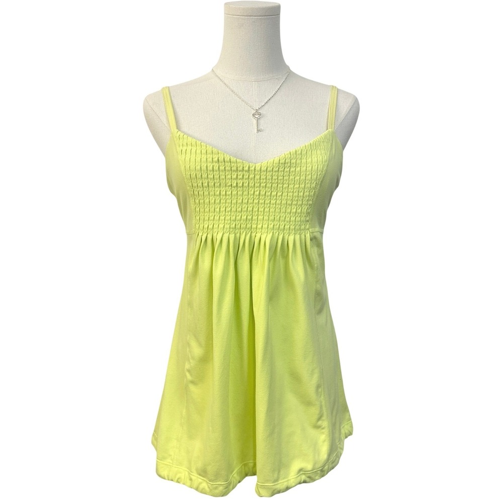 Lululemon Dance Fouetťe Tank Top 10 Citron Yellow Athleisure Gorp Yoga